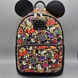 Disney Parks 2022 Loungefly Mickey & Friends Halloween Backpack New